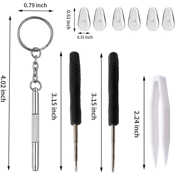 Eyeglass Sunglass Glasses Repair Tool Kit, 500 Pcs Spectacle
