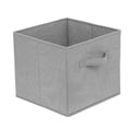 thumbnail image 2 of Cajas de almacenamiento, juego de 6, cubos de almacenamiento plegables de tela no tejida, organizador de ropa y juguete, color gris, 2 of 5