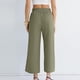thumbnail image 3 of Pantalones Elásticos de Cintura para las Mujeres Color Sólido Vendaje Casual Pantalones Largos con Bolsillos, Pantalones de Cintura Alta Mujeres Cómodos Control Del Vientre Primavera Verano, 3 of 5