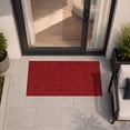 thumbnail image 5 of Ottomanson Non-Slip Hallway Runner Rug 2' x 10' Indoor/Outdoor Custom Size Utility Carpet for Garage, Red Ribbed, 5 of 8