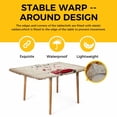 thumbnail image 4 of Vintage Valentine's Day Table Cloths for 5 Foot Rectangle Tables, Truck Love Heart Roses Romantic Retro Patio Waterproof Elastic Fitted Tablecloths, Washable Rectangular Table Cover for Camping, 4 of 8