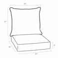 thumbnail image 6 of ARDEN earthFIBER Outdoor Deep Seat Cushion Set, 4-Pack, 24 in x 24 in, Weather-Proof, Rain-Proof, Fade Resistant Patio Cushion for Chair, Sofa, and Couch Navy Blue King Palm, 6 of 9