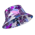 thumbnail image 2 of Bingfone Flying Butterflies Bucket Hat For Men Women,Packable Reversible Printed Sun Hats,Fisherman Outdoor Travel Hiking Beach Caps, 2 of 9
