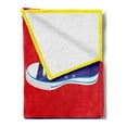 thumbnail image 2 of Teen Room Soft Flannel Fleece Throw Blanket, Retro Style Sport Shoes in Various Colors Background Culture Graphic Print, Cozy Plush for Indoor and Outdoor Use, 70" x 90", Multicolor, by Ambesonne, 2 of 5