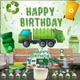 thumbnail image 5 of Garbage Truck Birthday Party Decorations Trash Truck Happy Birthday Backdrop Banner Garland Green Recycle Themed Cupcake Toppers Balloons for Boy’s Waste Management Trash Recycling Party Supplies, 5 of 7
