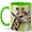Green, variant on Realistic Giraffe Coffee Mug, Safari Animal Mug, Ceramic 11 oz