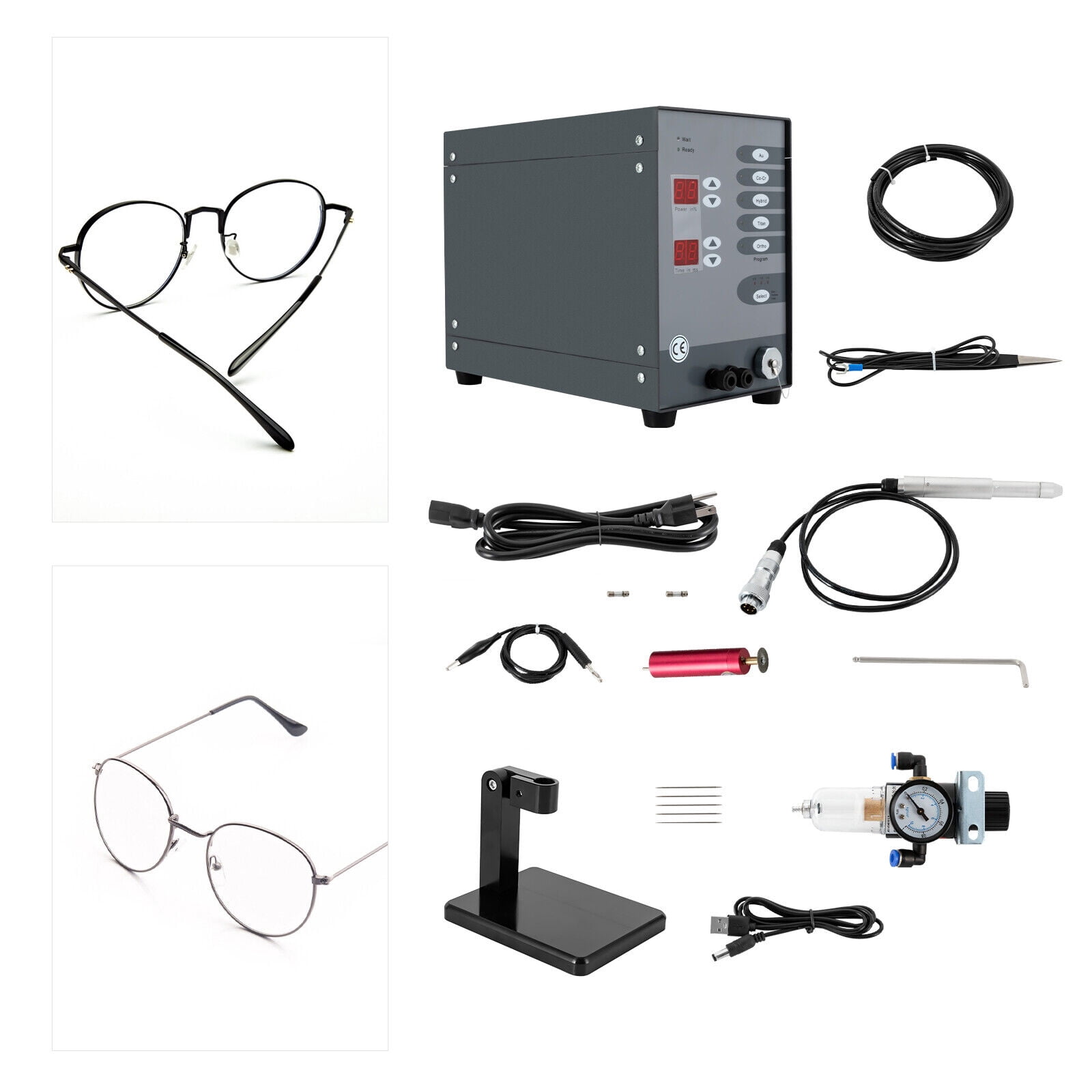 Miumaeov Jewelry Spot Welding Machine 110V 60HZ Automatic Pulse Argon Arc Permanent Jewelry Welder