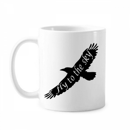 

Black Animal Eagle Outline Natural Mug Pottery Cerac Coffee Porcelain Cup Tableware