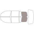 thumbnail image 2 of Rvinyl Car Window Pre Cut Tint Film Kit Cargo 50% Single Ply Fits Honda Pilot 2009-2015, 2 of 8