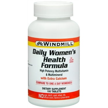 Windmill Daily Women's Health Formula Multivitamin Tablets 100 Tablets - (Pack of 4)
