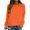 Orange #722, variant on Bovemsi Sweatshirts for Women Trendy Long Sleeve Crewneck Sweatshirt Loose Fit Pullover Top For Everyday Wear Long Sleeve Clothes Pullover