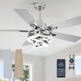 thumbnail image 1 of Ventilador de techo Curve Curio de 52" con luz LED regulable y motor DC de 6 velocidades, 1 of 7