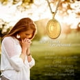 thumbnail image 5 of Custom Photo Locket Necklace - Oval & Heart Shaped Locket - Gold/Silver/Rose Gold Personalized Image Necklaces for Women, 5 of 13