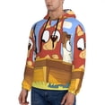thumbnail image 3 of Lsque Bluey Pattern Casual Men's Hoodie,Hooded Sweatshirt with Kangaroo Pocket,Pullover Hoodie-X-Large, 3 of 8