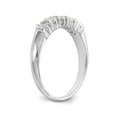 thumbnail image 6 of Solid 14K White Gold Five Stone Diamond Wedding Band Ring Size 9 (.5 cttw.), 6 of 8