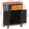 thumbnail image 4 of vidaXL Hand Painted Sideboard 54x30x74 cm Solid Wood Mango, 4 of 5