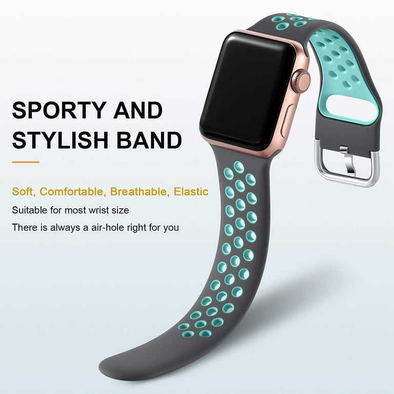 ZSOU Pack Silicone Fitness Watch Bands for Apple Watch 42mm
