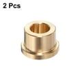 thumbnail image 3 of 2 Pack Flange Sleeve Bearings 3/8" Bore x 5/8" OD x 1/2" Length x 3/4" Flange Dia, Self-Lubricating Brass Bushing, 3 of 5