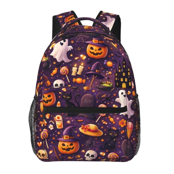 Halloween Backpack Lightweight Rucksack Travel Bag for Men and Women