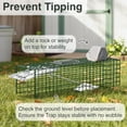thumbnail image 2 of HOMESTEAD 32 Inch Live Animal Trap - Specialized for Raccoons, Opossums, Groundhogs, Skunks, Feral Cats, Squirrels - Humane Way Catch & Release Animal Trap, 2 of 9