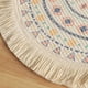 thumbnail image 4 of Round Placemats with Tassel|Cotton Thread Woven Place Mats|Home Decorative Printing Table Mats for Desktop 33cm-1pcs, 4 of 5