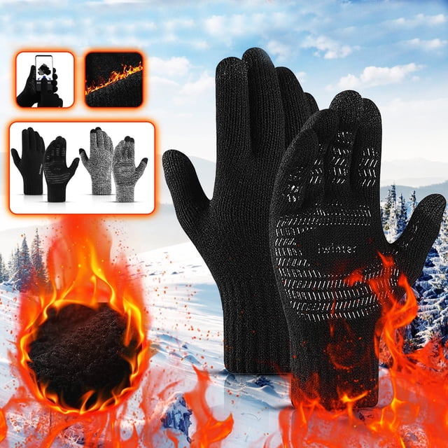 Guantes de pantalla táctil para esquí y ciclismo a prueba de viento para esquí y ciclismo - Guantes deportivos de exterior unisex y aislantes térmicos