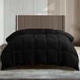 thumbnail image 6 of Lux Decor Collection king Size Comforter All Season Duvet Insert - Box Stitched Down Alternative Comforter - Quilted Duvet Insert with Corner Tabs (King, Black), 6 of 8