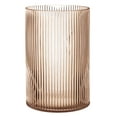 thumbnail image 6 of Better Homes & Gardens Amber Glass Ribbed Hurricane Candleholder, 8", Large, 6 of 13