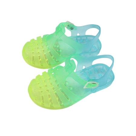 

Amuver Kids Sandal Girls Contrast Color Hollow Out Walking Shoes Footwear for Summer Pink/Blue/Orange/Purple