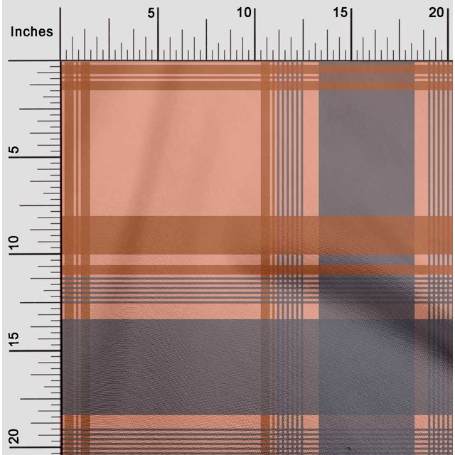 oneOone Tissu Polyester Lycra Madras à Carreaux Tissu au Mètre 56 Pouces de Large