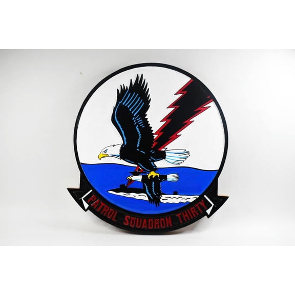 VP-30 “Pro’s Nest” Plaque, 14", Mahogany, Navy