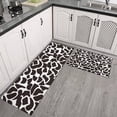 thumbnail image 2 of White and Black Of Leopard Print Kitchen Rugs Sets Of 2,Anti Fatigue Kitchen Mat Rugs Non Slip Washable,Decorative Kitchen Floor Mats for Kitchen,Sink,Laundry,17"x30"+17"x47", 2 of 7
