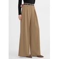 thumbnail image 3 of PRETTYGARDEN Womens Fall Wide Leg Trousers High Elastic Waist Loose Pleated Long Flowy Palazzo Work Pants with Pockets, 3 of 6