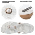 thumbnail image 3 of Atoshopce Flat Sandals for Women Dressy Summer Comfortable Rhinestone Pearl Beach Flats Sandal, 3 of 6