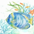 thumbnail image 3 of Gango Home Decor Lovely Coastal Decor Tropical Fish & Crab Underwater Set; Two 16x16in Hand-Stretched Canvases, 3 of 6