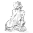 thumbnail image 3 of Parker, Jennifer Paxton 20x24 Black Modern Framed Museum Art Print Titled - Sitting Pose II, 3 of 5