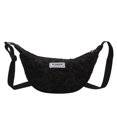 thumbnail image 2 of Bolsa s plisados de nailon para mujer bandoleras femeninas de Color puro Ehuebsd un solo hombro con cremallera y para compras, 2 of 9