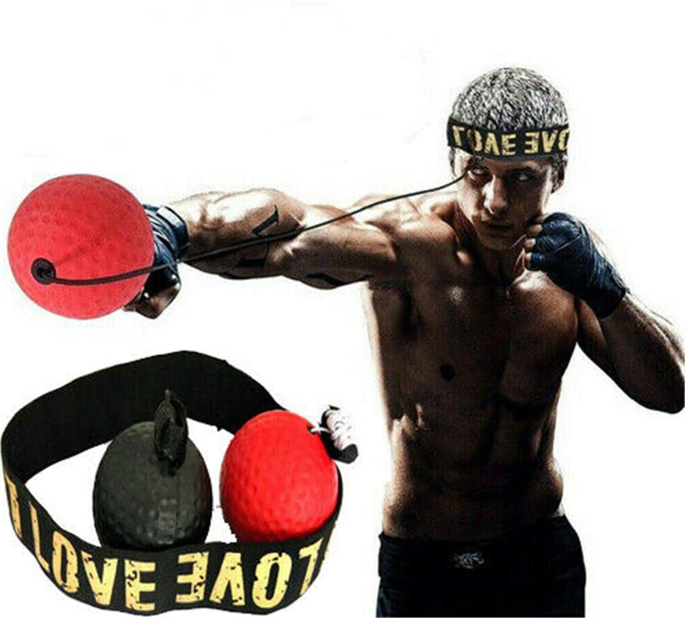 Boxing REACT Training Fight Ball Reflex Boxer Speed Punch Head Cap StringBall RK 
