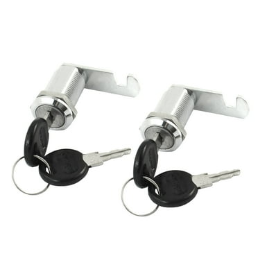 Unique Bargains 0.7'' Drawer File Cabinet Locking Thread Cylinder Cam Locks Key 2 Pcs