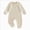 O178-Beige, variant on 6-12 Months Newborn Boys Romper Warm Print Romper Bodysuit Pajamas Sleep & Play Bodysuit