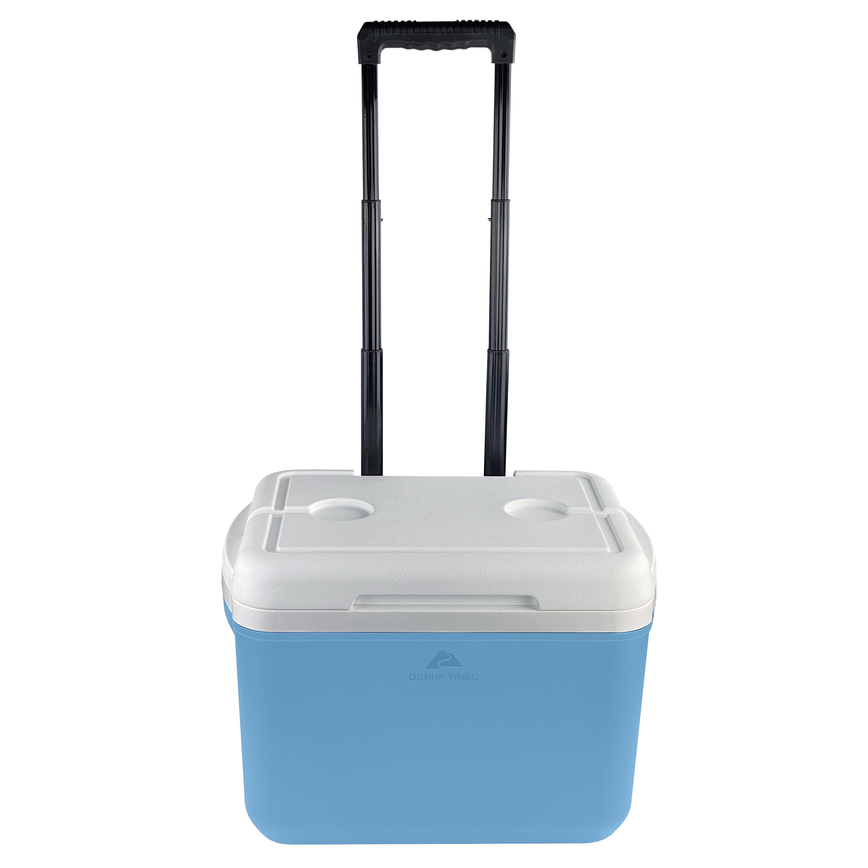 Ozark Trail 30 Quart Capacity Hard Side Wheeled Cooler, 42-Can, Sky Blue