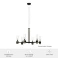 thumbnail image 7 of Hunter - River Mill 6-light Rustic Iron, Large Chandelier, Dimmable, Rustic Style, Candle Shaped, for Bedrooms, Dining, Living Rooms - 19476, 7 of 7