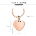 thumbnail image 2 of Cremation Jewelry Forever In My Heart Urn Keychain for Ashes Keepsake Jewelry of Loved One, 2 of 6
