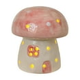 thumbnail image 3 of Bzdzmqm under $5 2Pcs Ceramic Mushroom Lamp, Ceramic Christmas Mushroom Lamp, Glowing Mushroom Ornament for Home Decor, LED Light Up Mushroom Night Light, Tabletop Christmas Decoration for Shelf Desk, 3 of 9