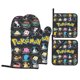thumbnail image 1 of Juego de 4 manoplas y agarraderas para horno de Pokémon, resistentes al calor, 500 grados, extra gruesas, de algodón, largas, para cocinar, 1 of 7