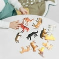 thumbnail image 6 of LeeQinersw 12 Pieces Farm Animal Model Crafts Handmade Figurines Jungle Animals Figures for, 6 of 9
