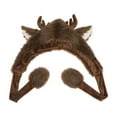 thumbnail image 4 of Santa hats Winter Reindeer Hat With Ear Lined Thermal Ear For Cold Weather Outdoor Activities small santa hats, 4 of 4