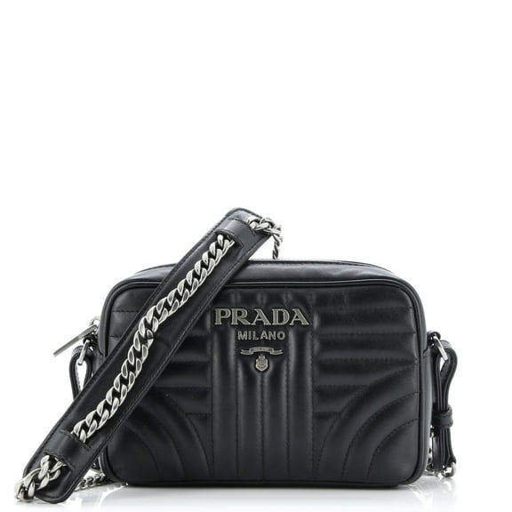 Pre-Owned Camera Bag Diagramme Quilted Leather Small By Rebag