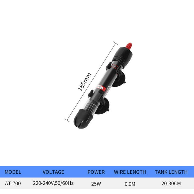 EastVita Aquarium Heater Fish Tank Heating Rod Submersible Thermostat External Temp Controller Automatic Device, Eu Plug