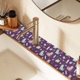 thumbnail image 2 of Yayeee Faucet Mat for Kitchen Sink 30" Diatomite Long Splash Guard Pad, Purple Space Cat Pattern, 2 Pack, 2 of 7